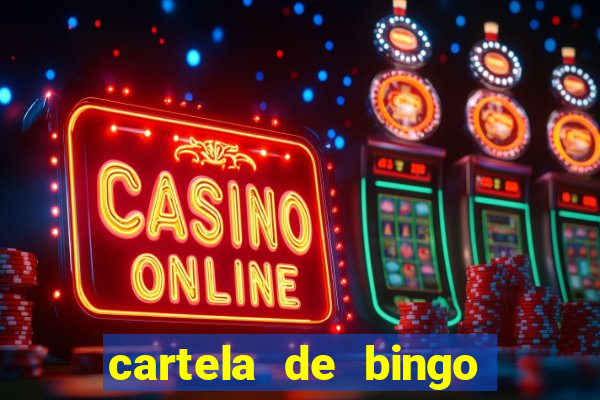 cartela de bingo cha de panela